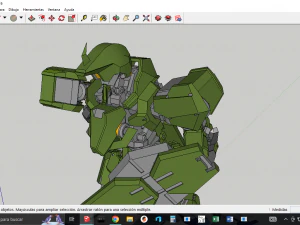 Su&iacute;te m&oacute;vel pasta gundam iron Modelo 3D