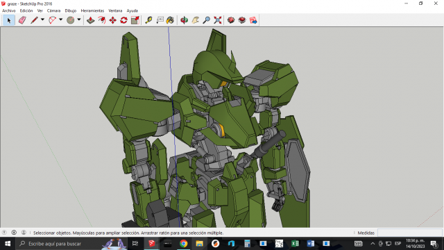 Mobile suite graze gundam iron 3D Модель .c4d .max .obj .3ds .fbx .stl .blend 