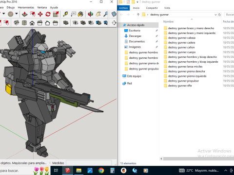 Destroy gunner mini Model 3D