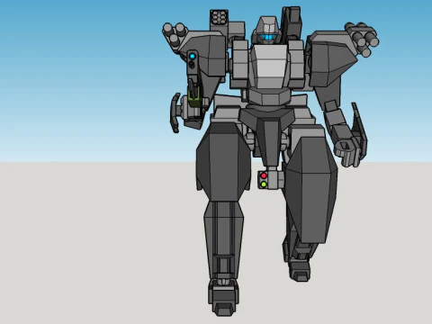Destrua o artilheiro mini Modelo 3D