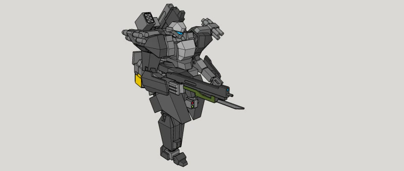 Destrua o artilheiro mini Modelo 3D .c4d .max .obj .3ds .fbx .stl .blend 