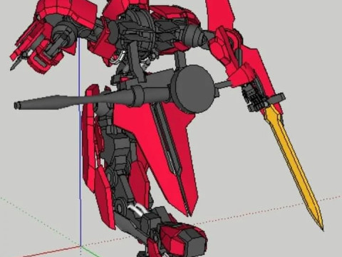 Grin gerde gundam iron 3D Model