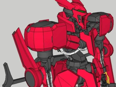 Grin gerde gundam iron 3D 模型