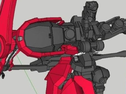 Grin gerde gundam iron 3D Model