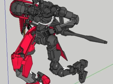 Grin gerde gundam iron 3D Model