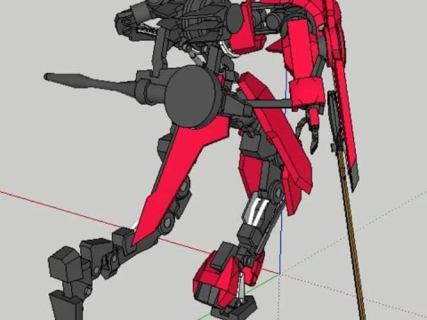Grin gerde gundam iron 3D Model