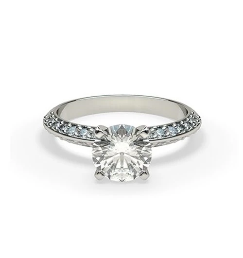 Engagement Ring and Render 3D Model .c4d .max .obj .3ds .fbx .stl .blend 