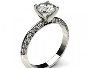 Engagement Ring and Render 3D Model