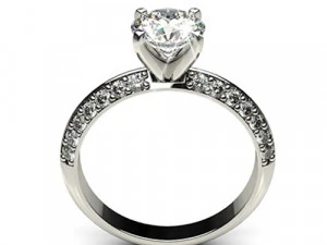 Engagement Ring and Render 3D Model