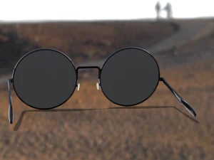 Black Cool Sun Glasses 3D Model