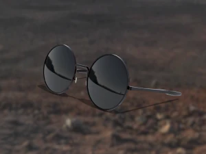 Black Cool Sun Glasses 3D Model