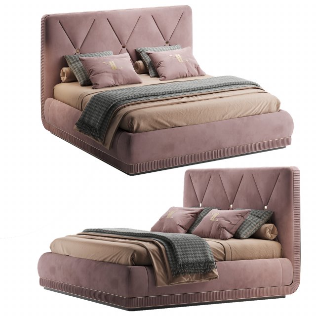 Letto Gilda volpiarreda Bed 3D मॉडल .c4d .max .obj .3ds .fbx .stl .blend 