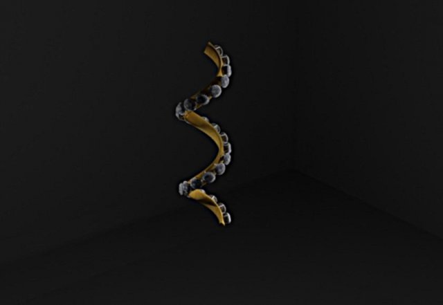 Spiral bracelet with diamonds 3D Model .c4d .max .obj .3ds .fbx .stl .blend 