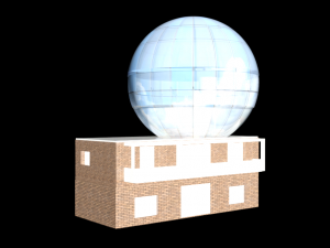 Universal modern house 3D-Modell