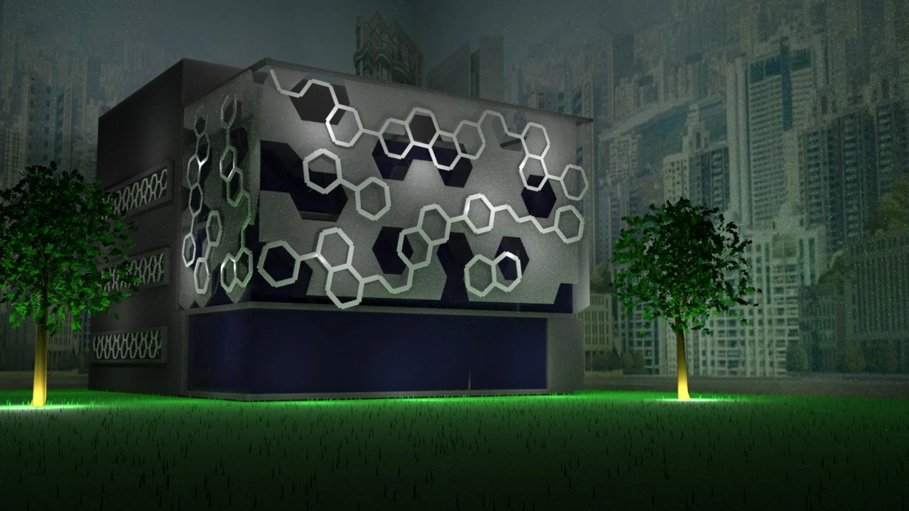 Super House 3D Model .c4d .max .obj .3ds .fbx .stl .blend 