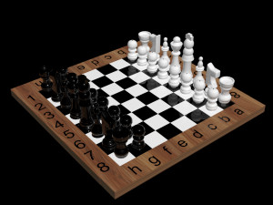 Chess board Modelo 3D