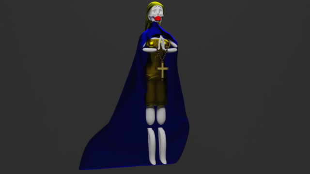 Damn Nun 3D 模型 .c4d .max .obj .3ds .fbx .stl .blend 