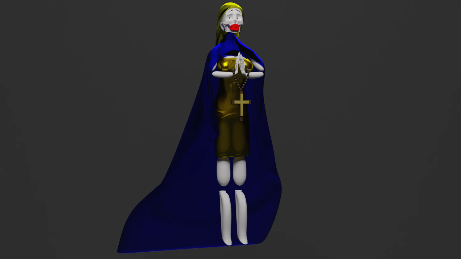 Damn Nun 3D Model .c4d .max .obj .3ds .fbx .stl .blend 