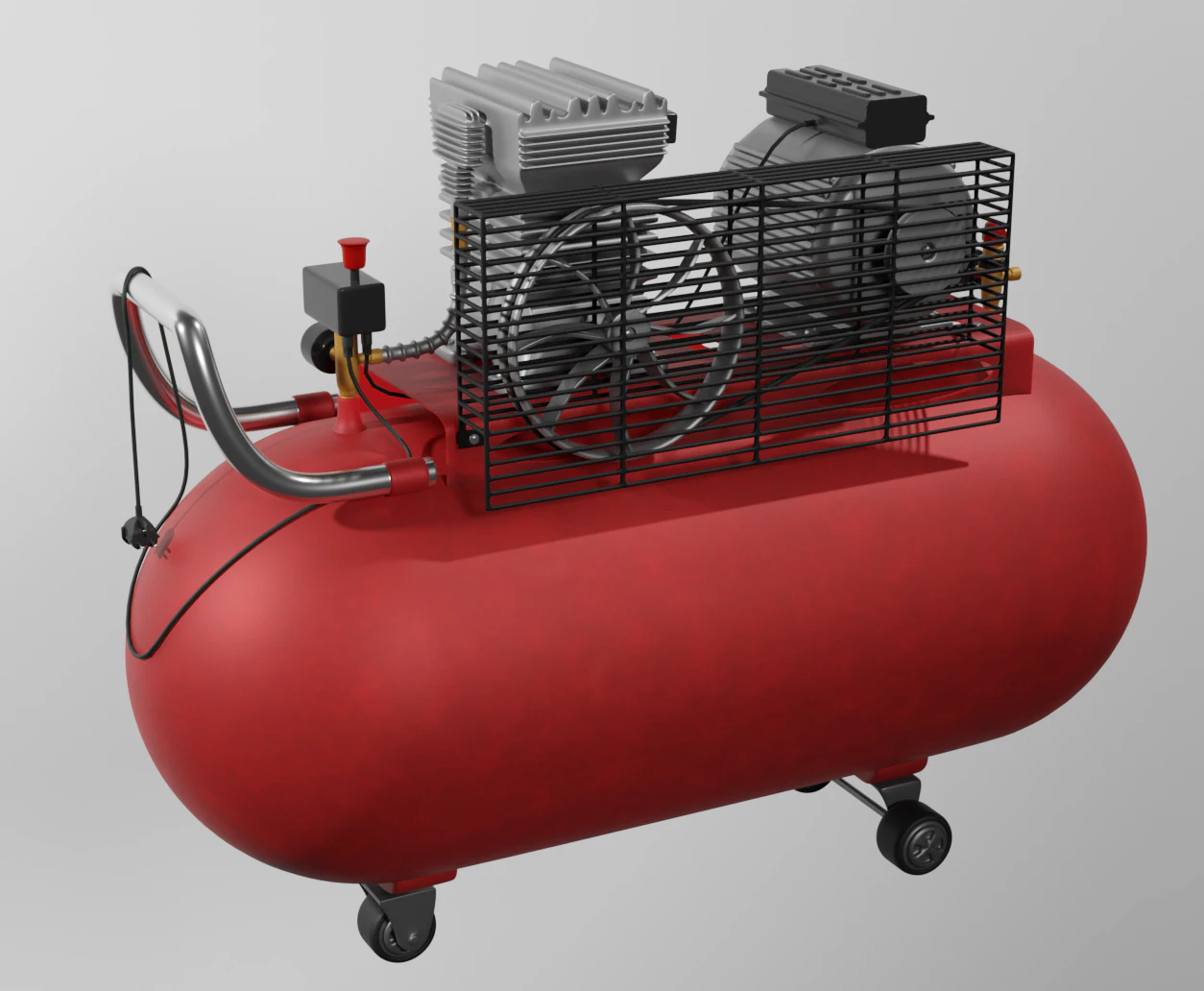 Compressor 3D Model .c4d .max .obj .3ds .fbx .stl .blend 
