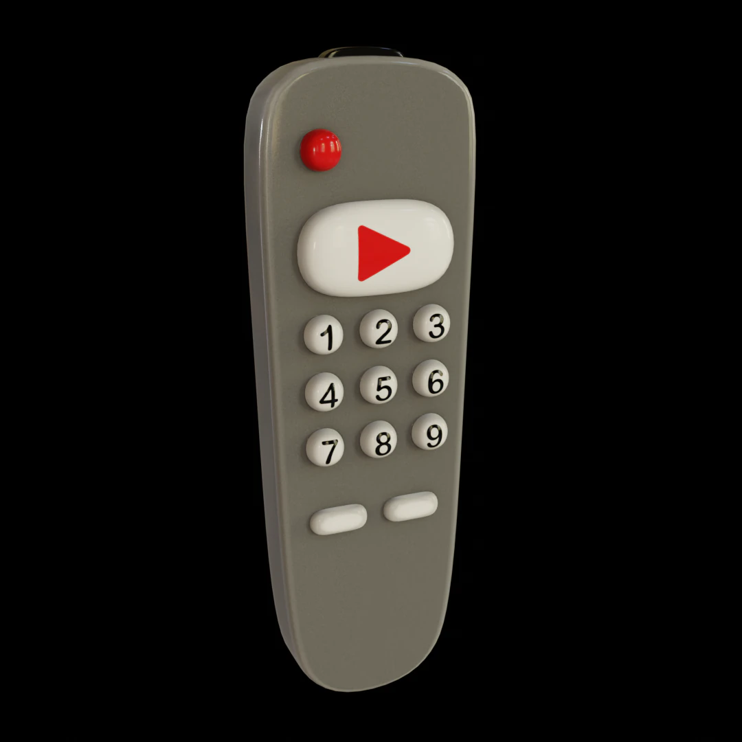 TV cartoon remote controller 3D Model .c4d .max .obj .3ds .fbx .stl .blend