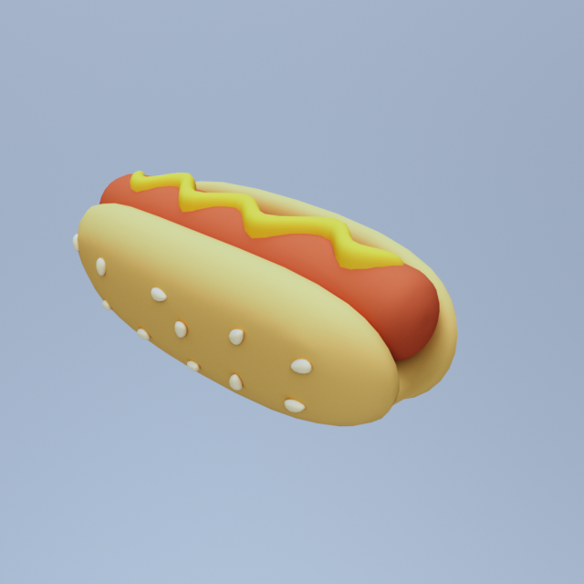 Hotdog loe poly 3D 模型 .c4d .max .obj .3ds .fbx .stl .blend 