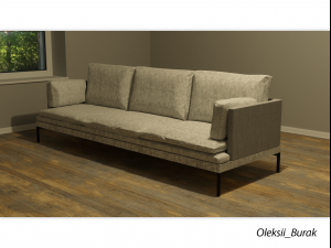 Stylish modern sofa 3D 模型