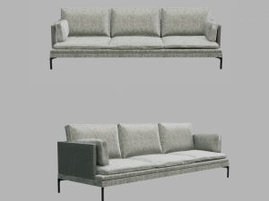 Stylish modern sofa 3D Model