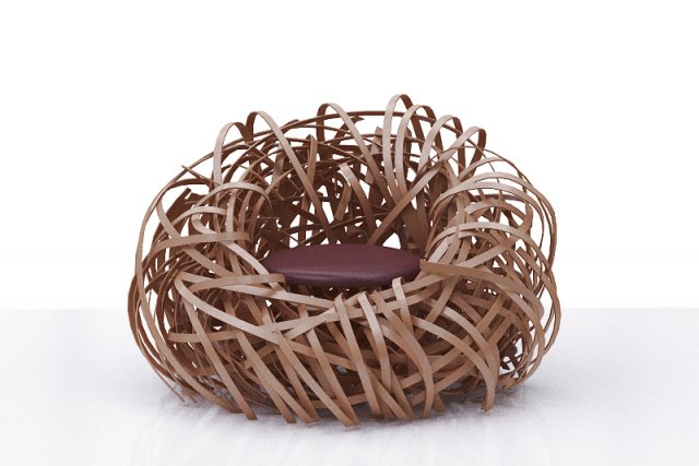 Net chair 3D Модель .c4d .max .obj .3ds .fbx .stl .blend 