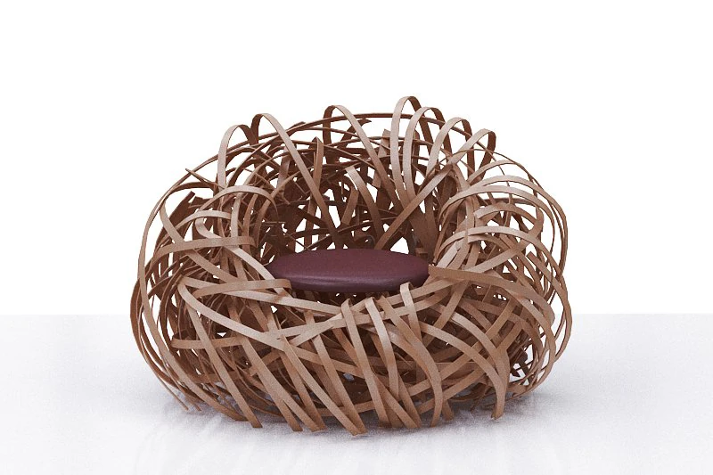 Net chair 3D Model .c4d .max .obj .3ds .fbx .stl .blend 