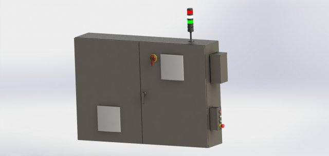 Electrical Enclosure 3D Model .c4d .max .obj .3ds .fbx .stl .blend 