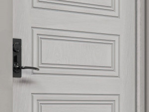 Modern wooden Door 01-msk 3D Модель