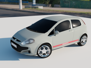 Fiat 500 Abarth 3D Model