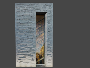 Building made directly in the texture 3D Model