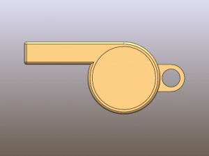 WHISTLE 3D Print Model