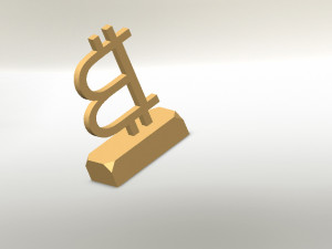 Bitcoin 3D Print Model