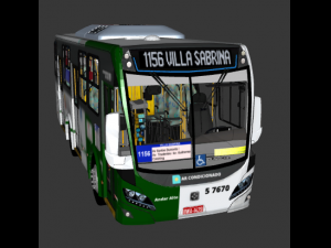 Busscar Urbanuss Pluss S5 MIDI SpTrans 3D Model