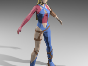 3D Low poly Scout RPG 3D मॉडल