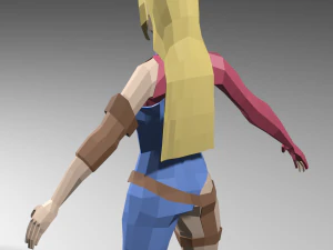 3D Low poly Scout RPG 3D Model