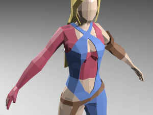3D Low poly Scout RPG 3D Model