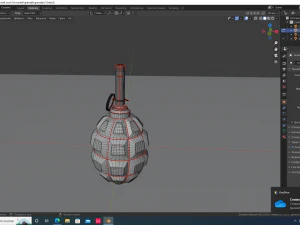 Grenade F-1 3D Model