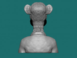 BROAD APE NFT MONKEY 3D Model