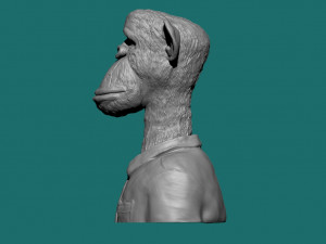 BROAD APE NFT MONKEY 3D Model