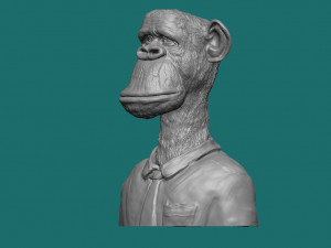 BROAD APE NFT MONKEY 3D Model