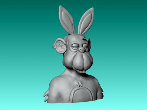 BUNNY APE NFT 3D print model 3D Модель