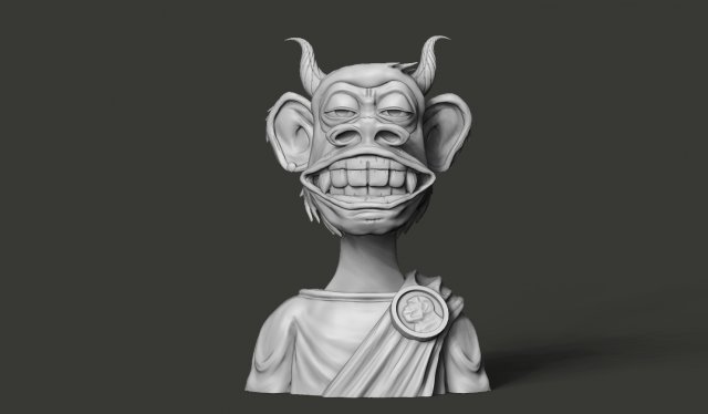 Brode ape nft 6 Modello 3D .c4d .max .obj .3ds .fbx .stl .blend 