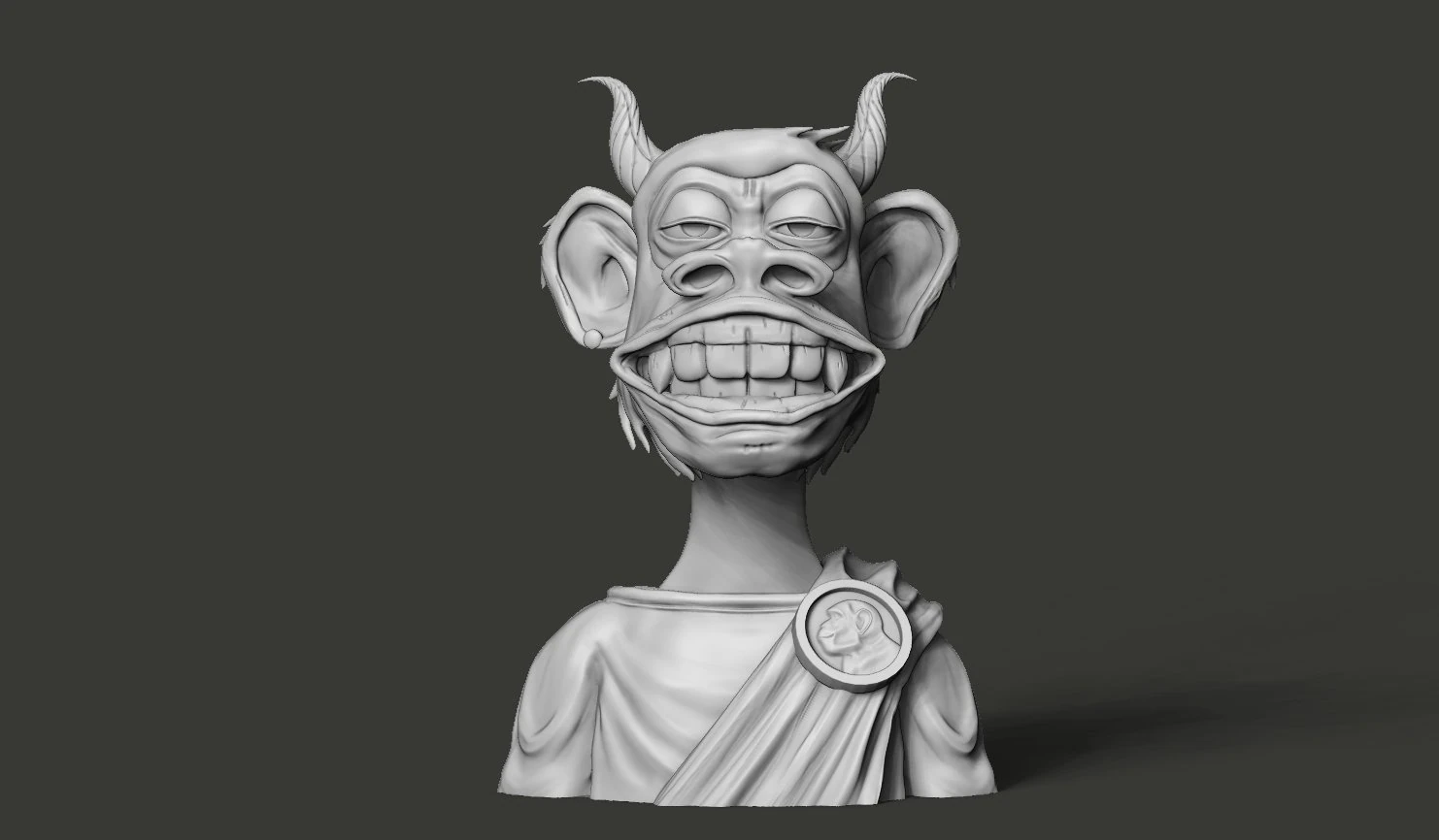Brode ape nft 6 3D Model .c4d .max .obj .3ds .fbx .stl .blend 