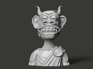 ブロード エイプ NFT 6 3Dモデル