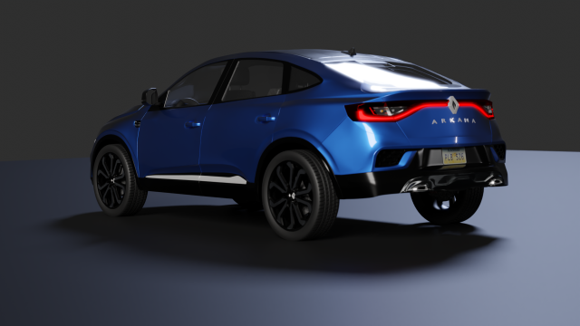 Renault Arkana RS-Line 2021 3D-Modell .c4d .max .obj .3ds .fbx .stl .blend 