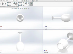 Red Wine Glass 3D Print Model