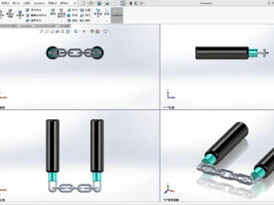 Nunchakus Modelo de Impressão 3D